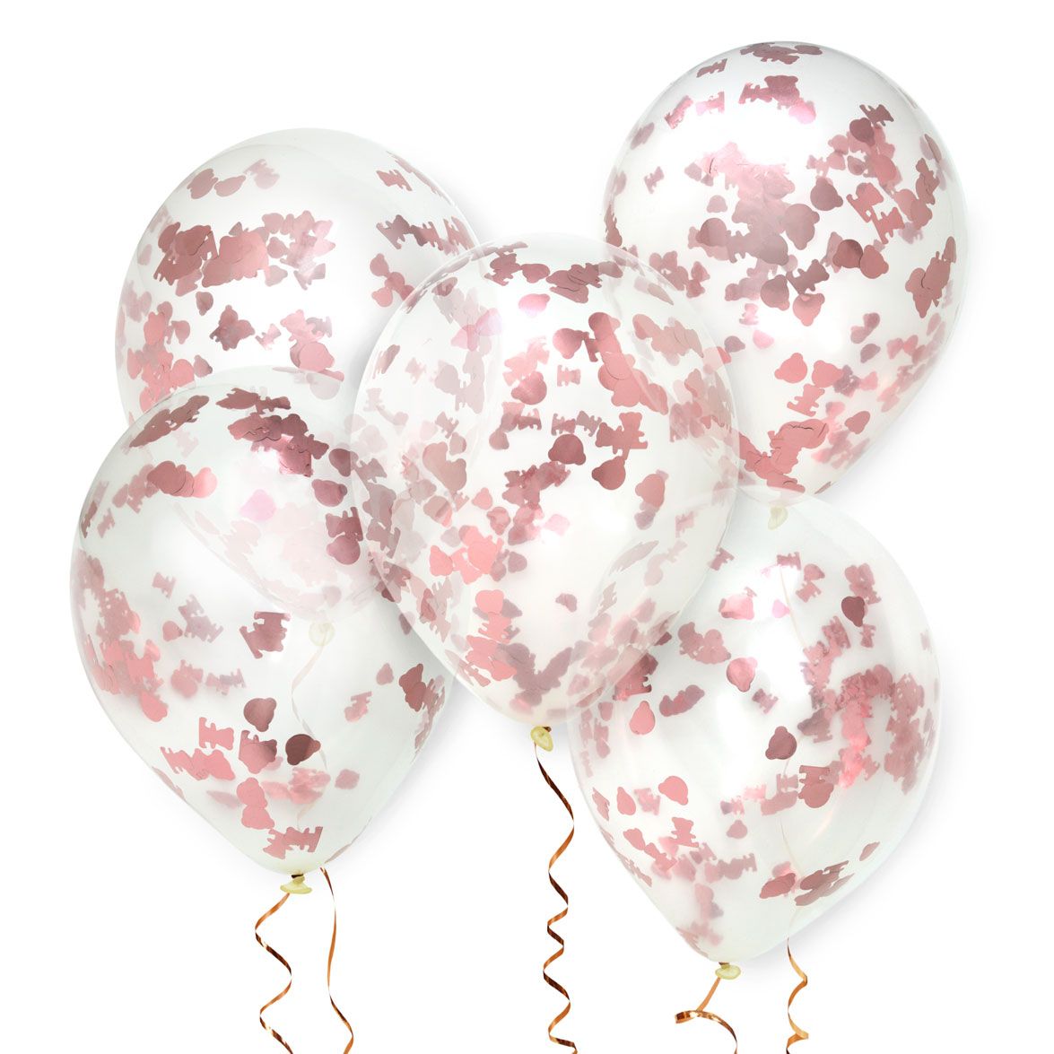 Teddy Bear Confetti Latex Helium Party Balloons