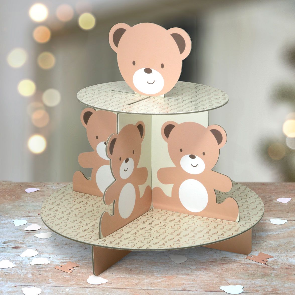 Teddy Bear Party 2 Tier Cake / Buffet Food Stand