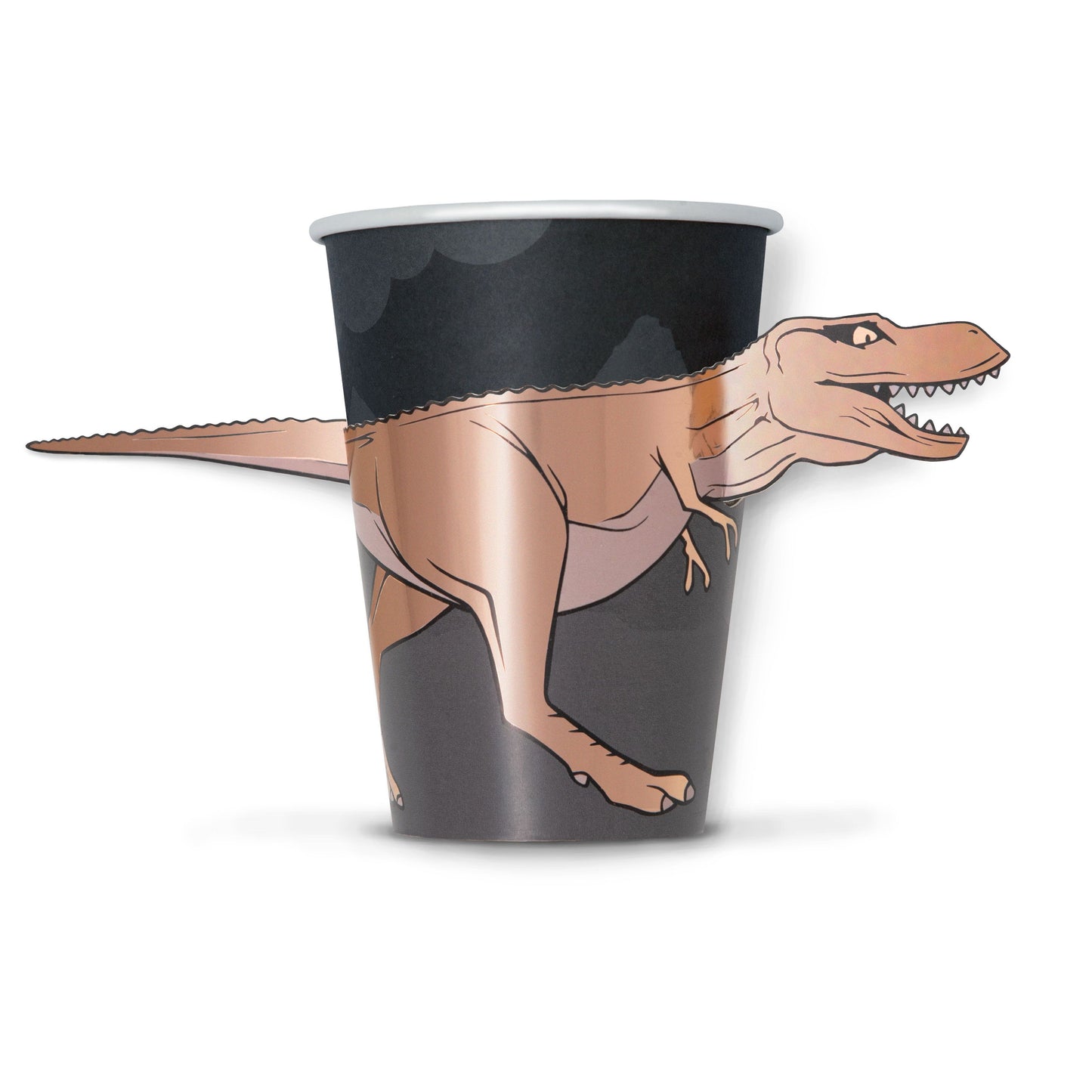 Dinosaur T-Rex 3D Pop out Party Cups 8 Per Pack