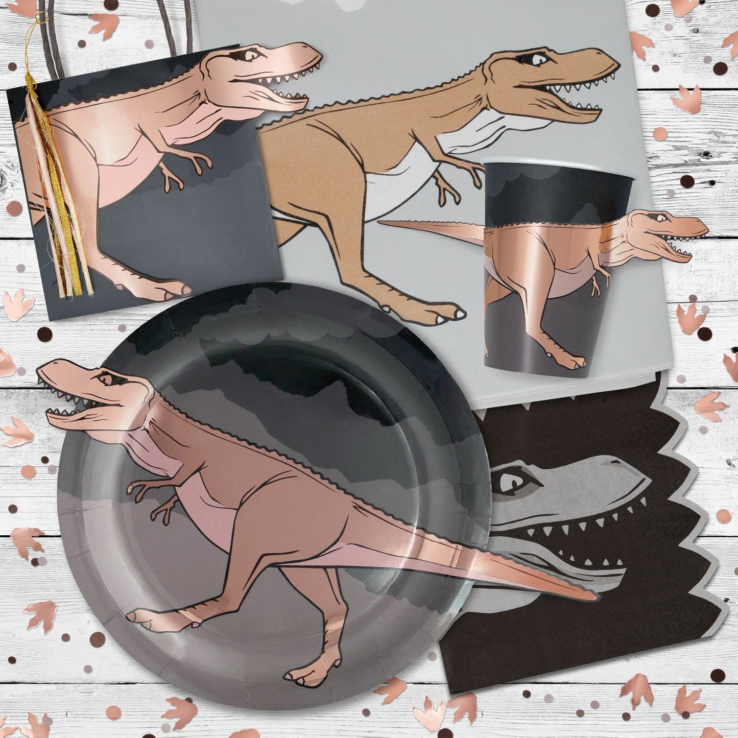 Dinosaur Premium Tableware Pack For 8 Guests