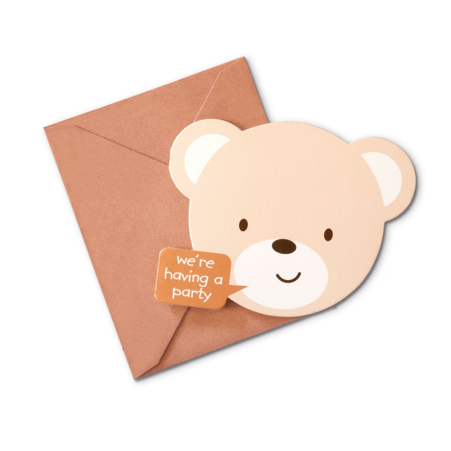 Teddy Bear Invitations 8 cards with envelopes per pack