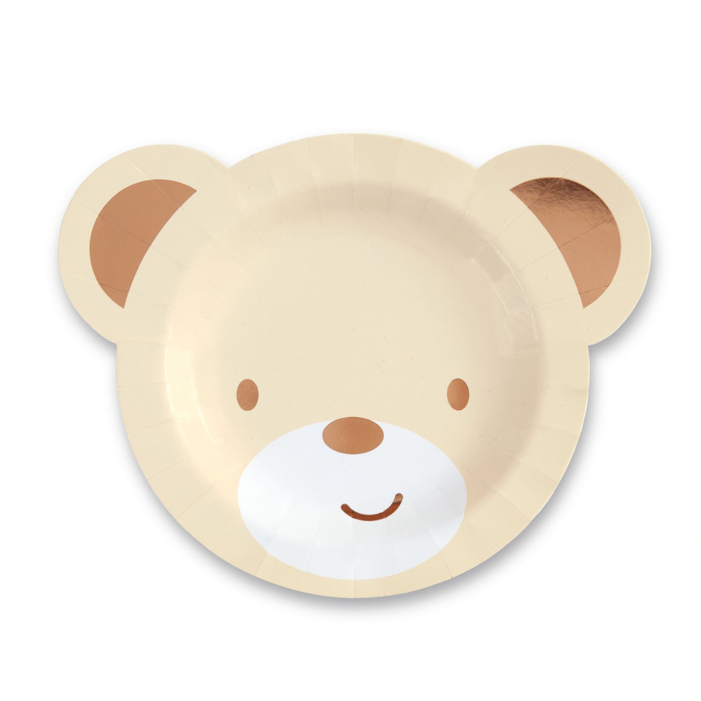 Teddy Bear Shaped Paper Party Plates 8 Plates per pack