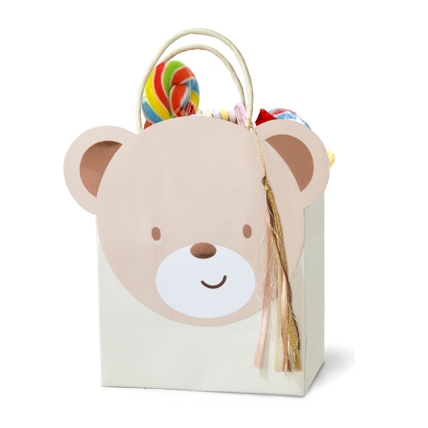 Teddy Bear Shaped Party Bags 8 bags per pack