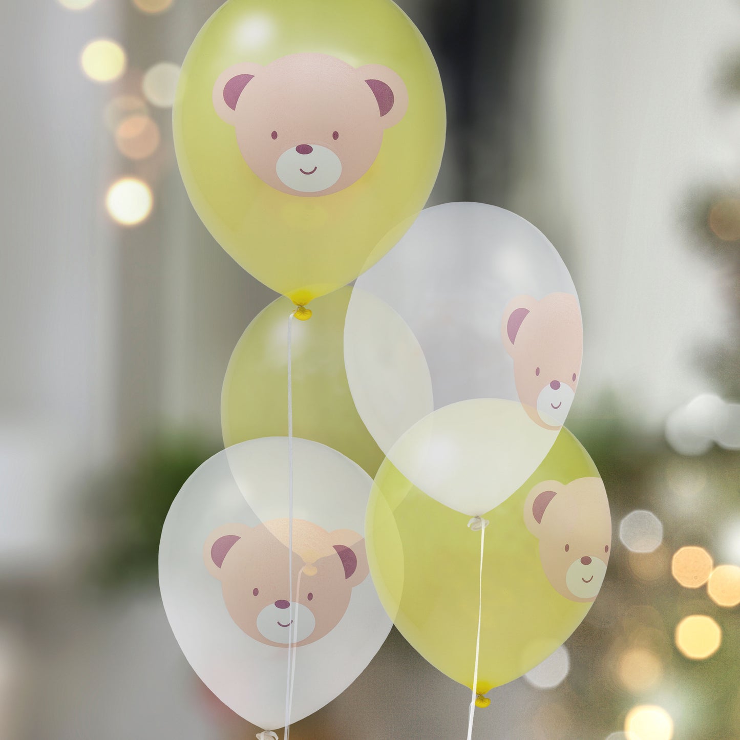 Teddy Bear Latex Party Balloons 8 Per Pack