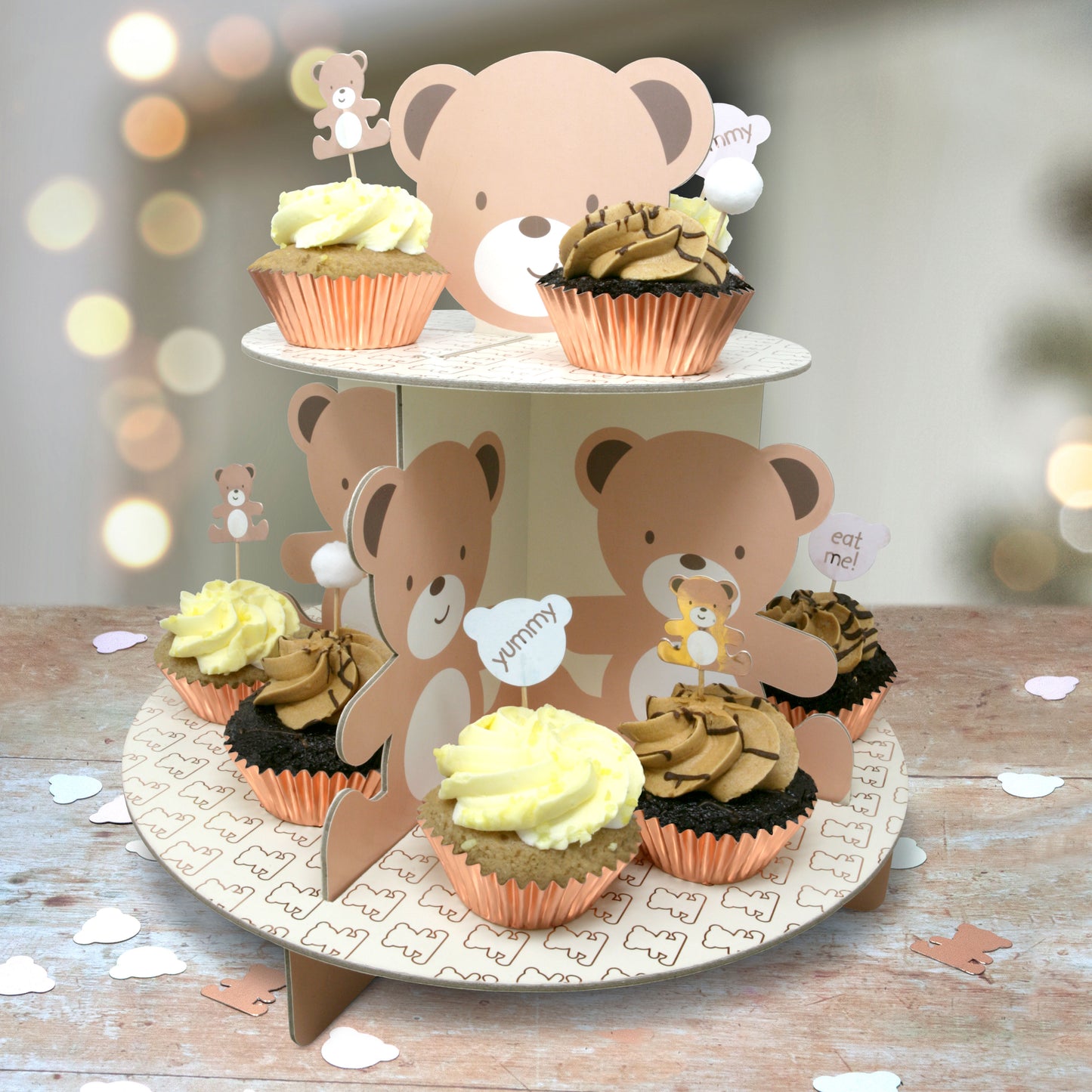 Teddy Bear Party 2 Tier Cake / Buffet Food Stand