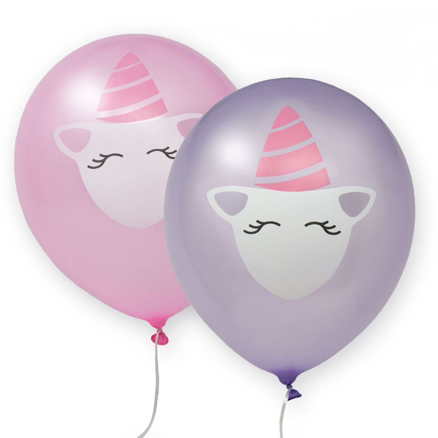 Unicorn printed latex balloons 8 balloons per pack