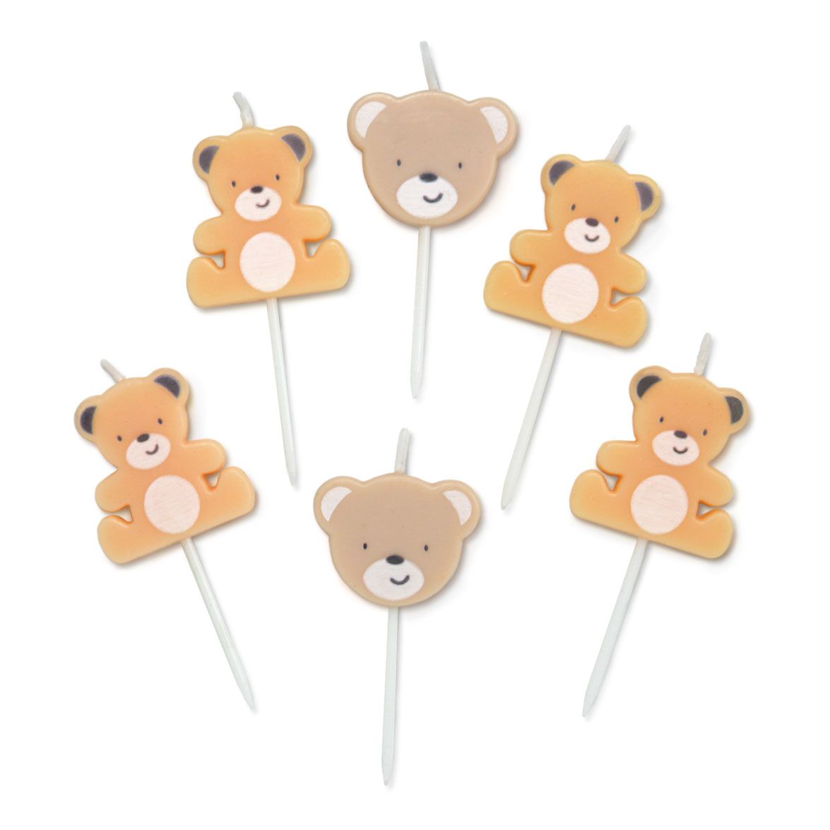 Teddy Bear Party Cake Candles