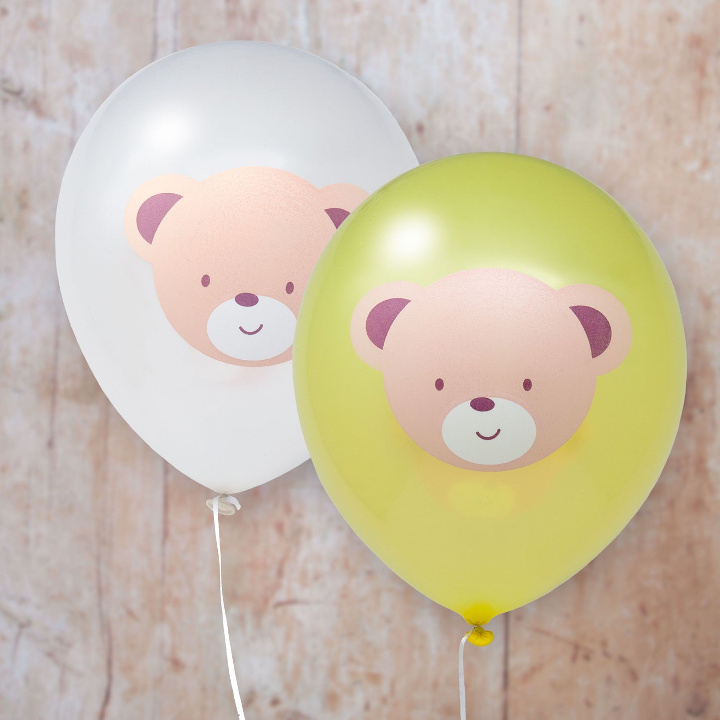 Teddy Bear Latex Party Balloons 8 Per Pack