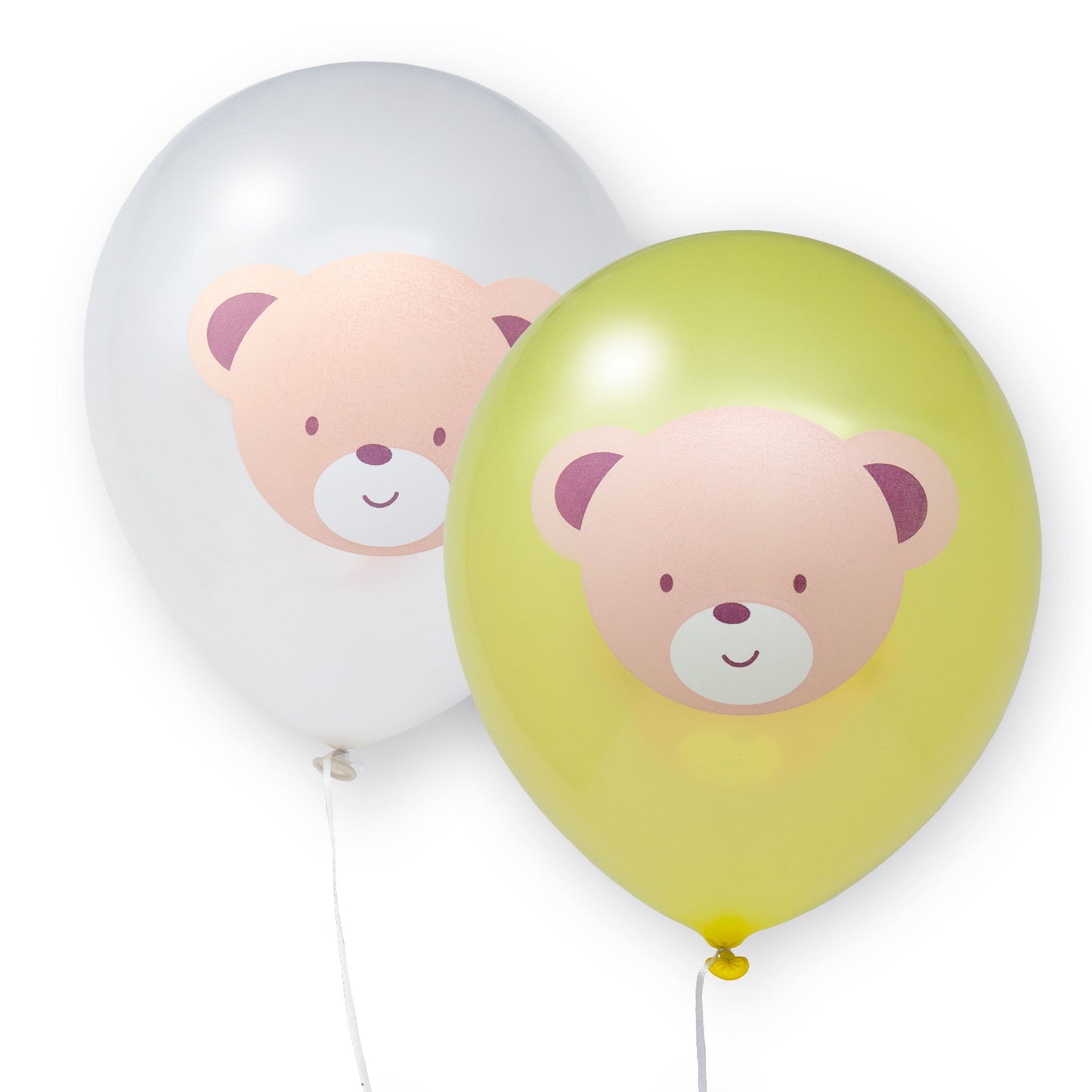 Teddy Bear Latex Party Balloons 8 Per Pack