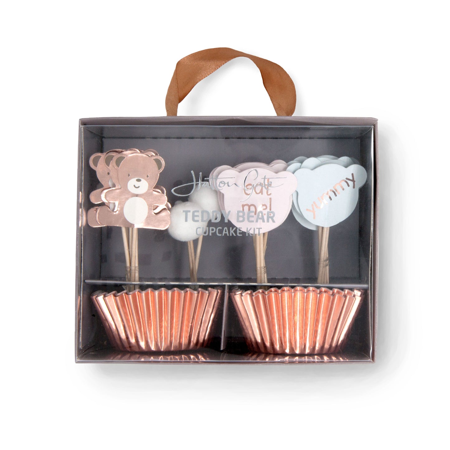 Teddy Bear Cupcake Kit 48 cupcake cases with 24 assorted picks per pack